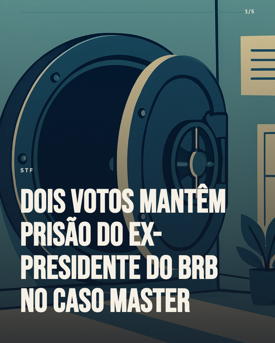 STF tem dois votos para manter prisão de ex-presidente do BRB no caso Master
