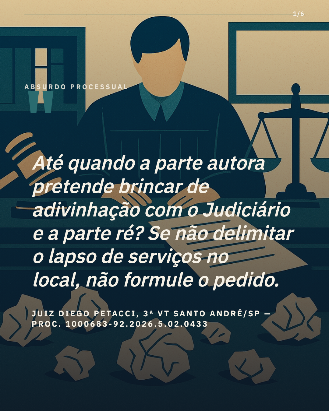 Juiz indefere inicial pela 2ª vez e avisa: gratuidade pode cair na 3ª