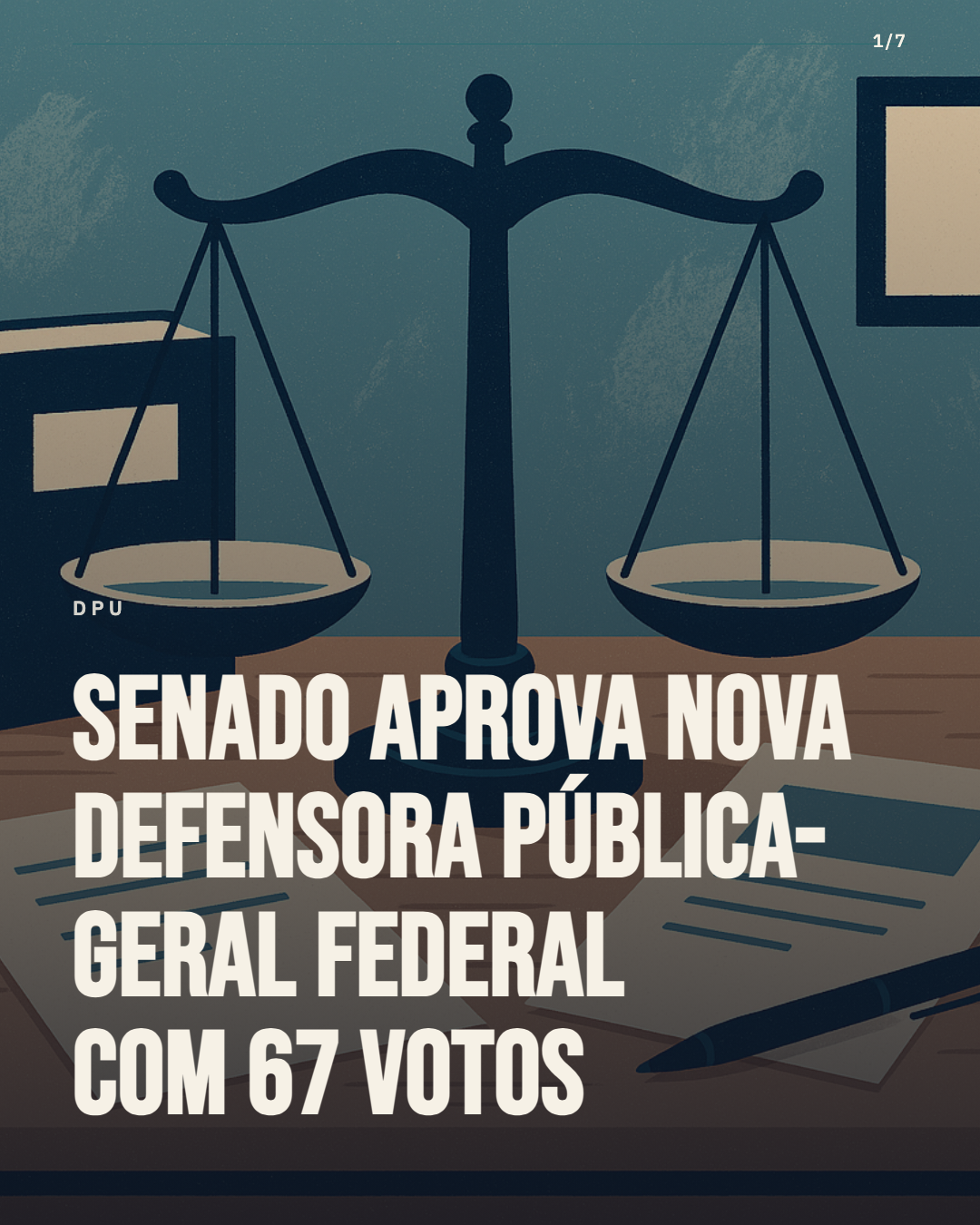 Senado confirma nova defensora pública-geral federal com 67 votos a favor