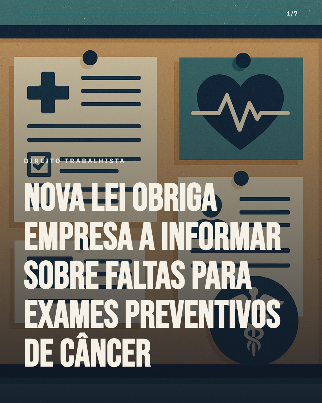 Lei 14.831/2024 obriga empresas a divulgar o direito a três faltas remuneradas por ano para exames preventivos