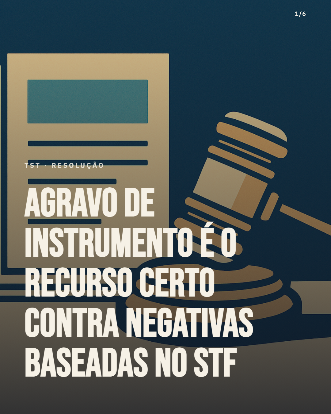 TST define: agravo de instrumento contra negativa baseada em teses do STF