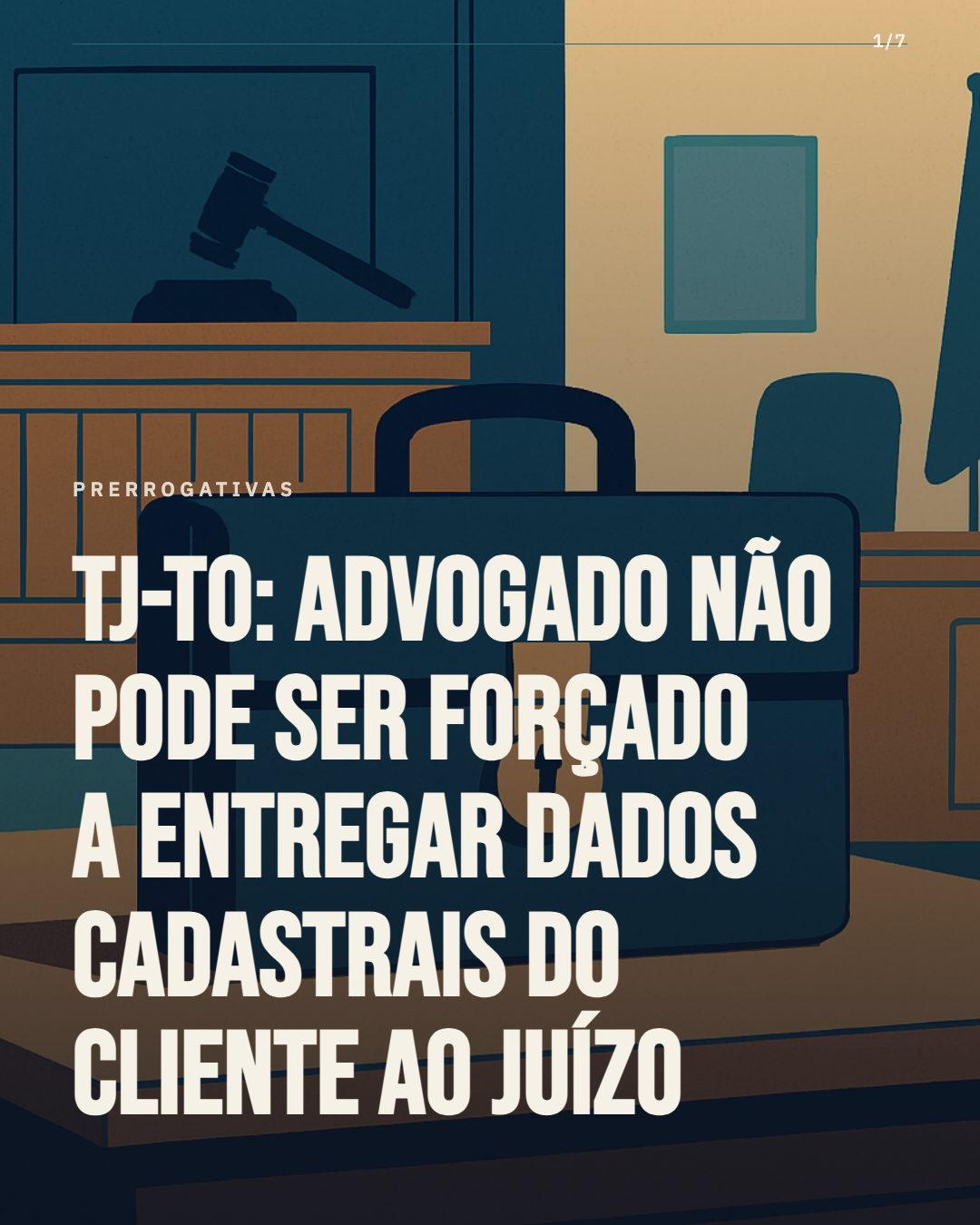 TJ-TO: juiz não pode forçar advogado a entregar dados cadastrais do próprio cliente