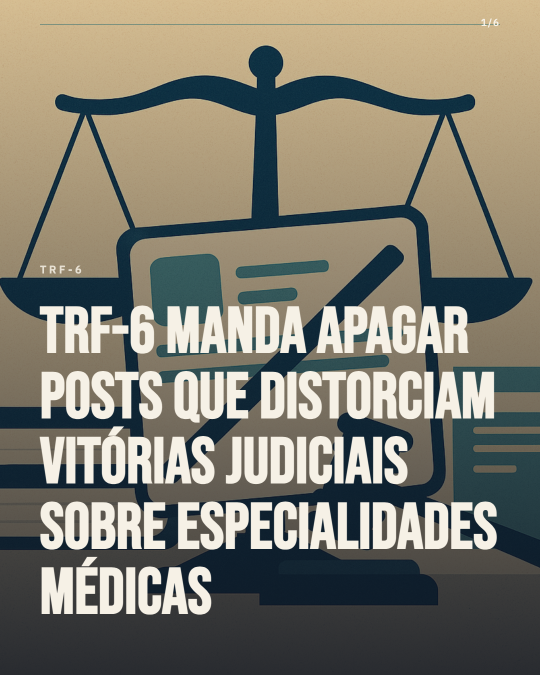TRF-6 manda associação médica apagar posts que distorciam vitórias judiciais sobre especialidades