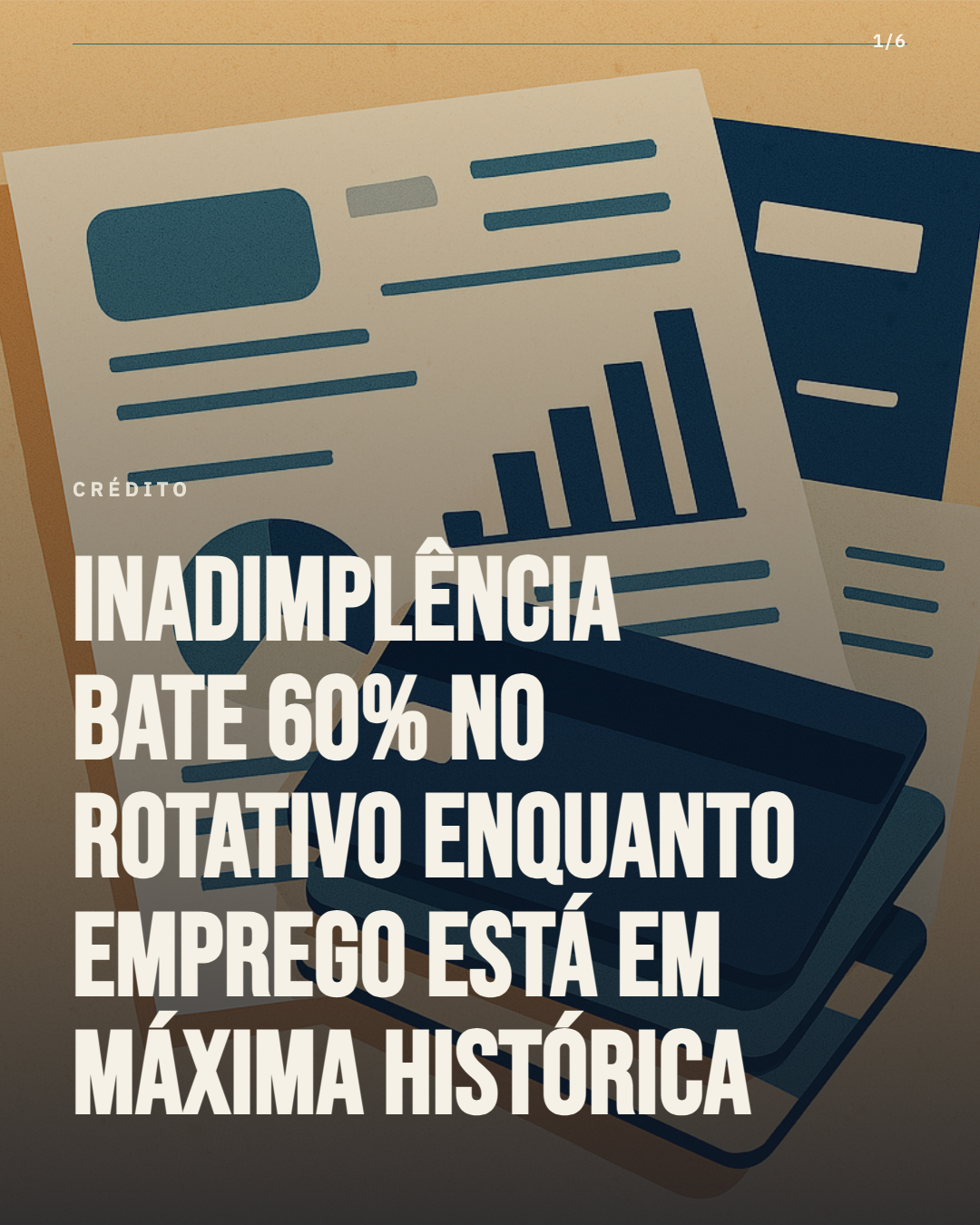 Inadimplência bate 60% no rotativo enquanto emprego está em máxima histórica