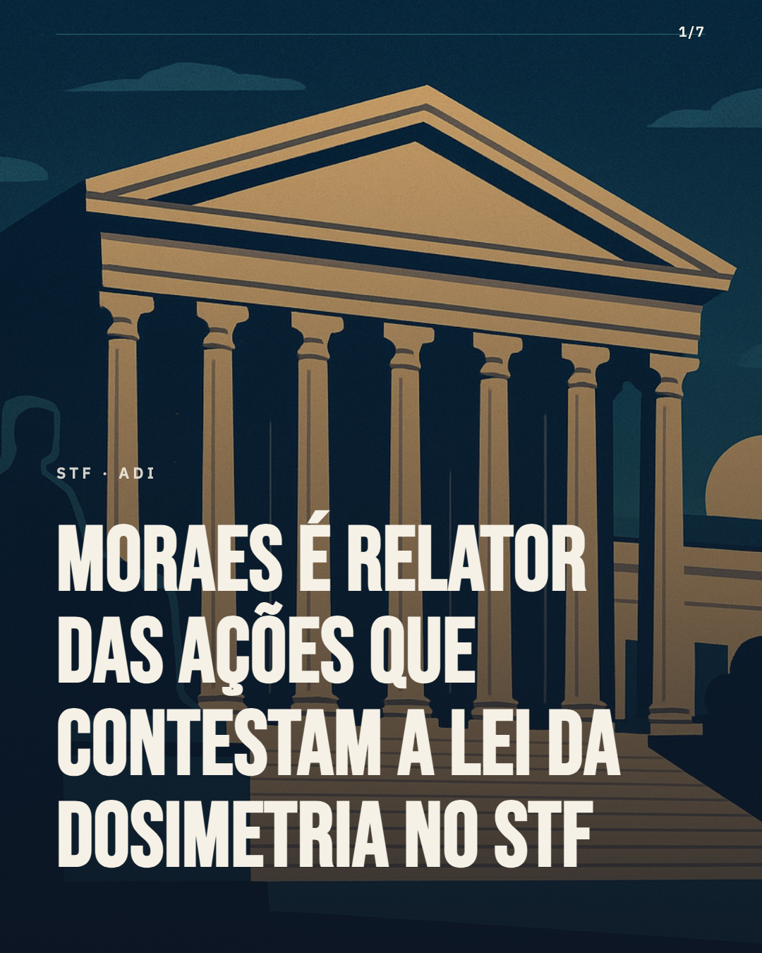 STF recebe ações contra Lei da Dosimetria — e Moraes é o relator sorteado