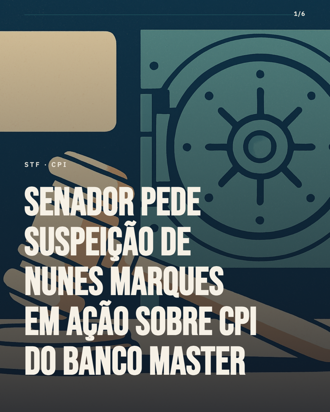 Senador pede suspeição de Nunes Marques em mandado de segurança sobre CPI do Banco Master